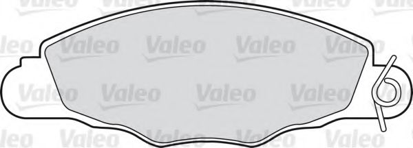 598420 VALEO Комплект тормозных колодок, дисковый тормоз