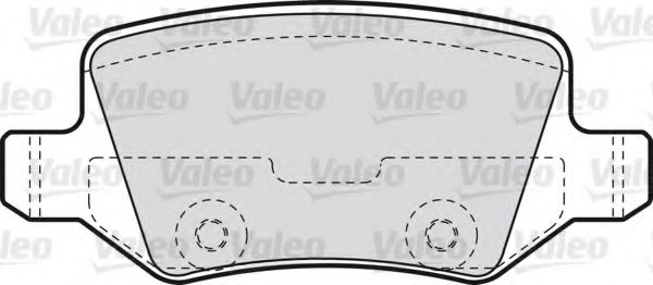 598583 VALEO Комплект тормозных колодок, дисковый тормоз