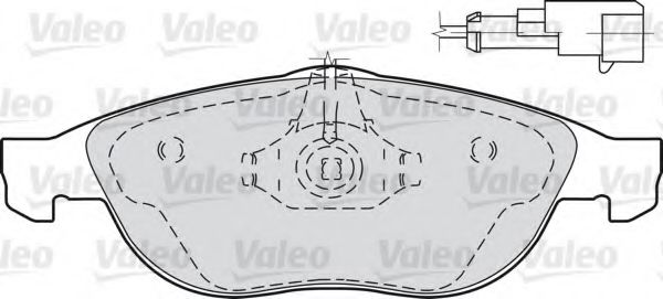 540888 VALEO Brake Pad Set, disc brake