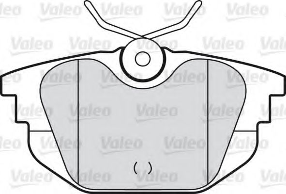598331 VALEO Brake Pad Set, disc brake