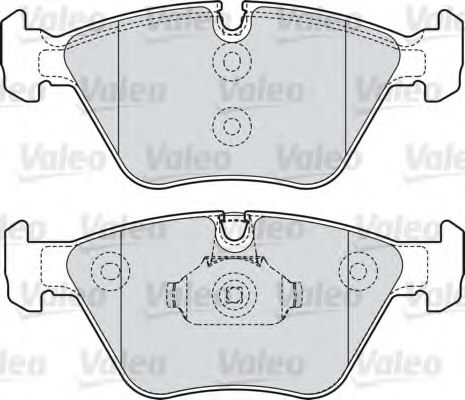 598811 VALEO Brake System Brake Pad Set, disc brake