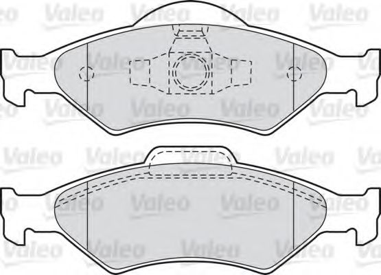 598563 VALEO Brake Pad Set, disc brake