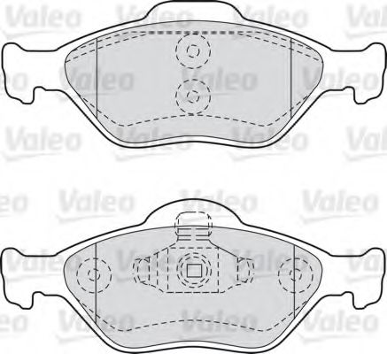 598564 VALEO Brake Pad Set, disc brake