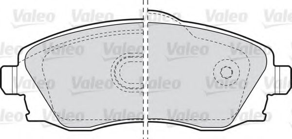 598456 VALEO Brake Pad Set, disc brake