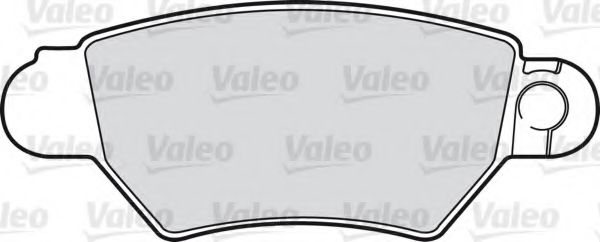 598926 VALEO Brake Pad Set, disc brake