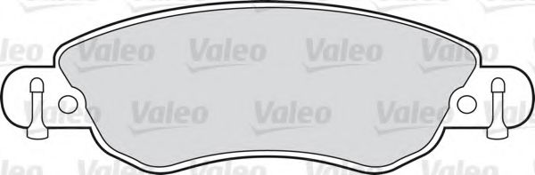 598417 VALEO Brake Pad Set, disc brake