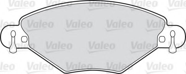 598419 VALEO Комплект тормозных колодок, дисковый тормоз