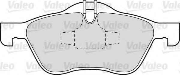 598413 VALEO Brake Pad Set, disc brake
