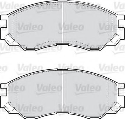 598522 VALEO Комплект тормозных колодок, дисковый тормоз