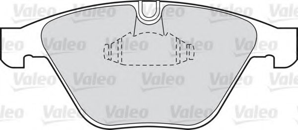 598410 VALEO Brake System Brake Pad Set, disc brake