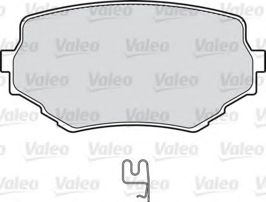 598534 VALEO Brake Pad Set, disc brake
