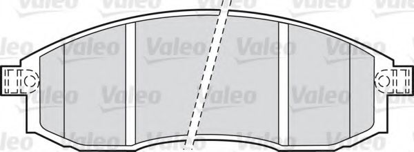 598523 VALEO Brake Pad Set, disc brake