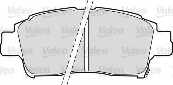 598576 VALEO Brake Pad Set, disc brake