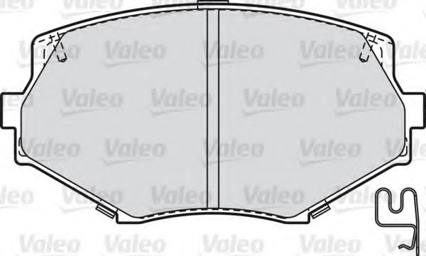 598836 VALEO Brake Pad Set, disc brake