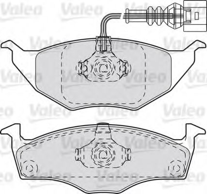 598735 VALEO Brake System Brake Pad Set, disc brake