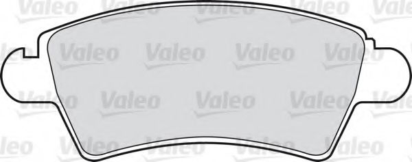598462 VALEO Brake Pad Set, disc brake