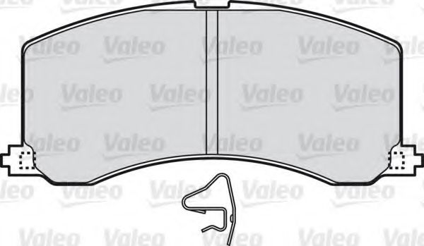598830 VALEO Brake Pad Set, disc brake