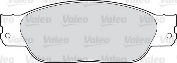 598439 VALEO Комплект тормозных колодок, дисковый тормоз