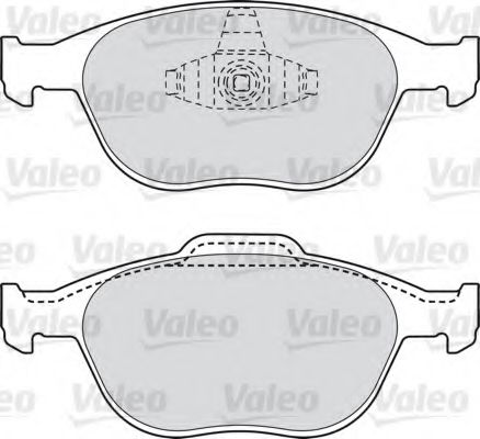598639 VALEO Тормозная система Комплект тормозных колодок, дисковый тормоз