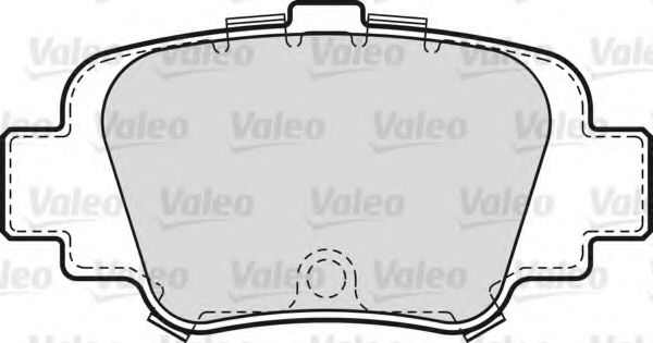 598642 VALEO Brake Pad Set, disc brake