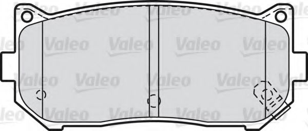 598841 VALEO Brake Pad Set, disc brake