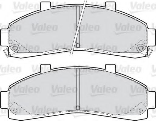 598906 VALEO Brake Pad Set, disc brake