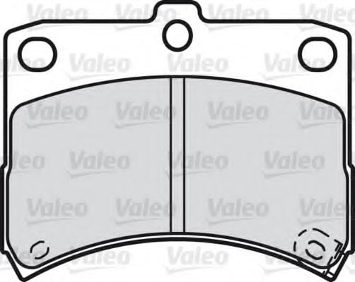 598883 VALEO Brake Pad Set, disc brake