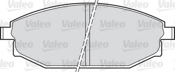 598504 VALEO Brake System Brake Pad Set, disc brake