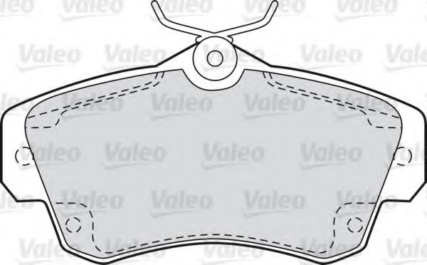 598543 VALEO Brake Pad Set, disc brake