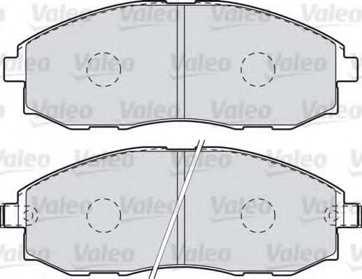 598908 VALEO Brake Pad Set, disc brake