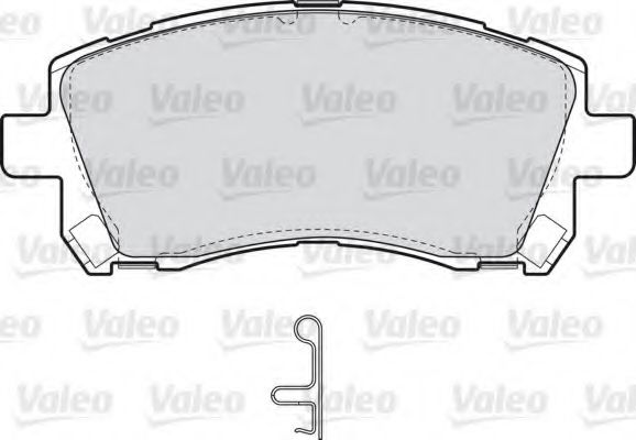 598530 VALEO Brake Pad Set, disc brake