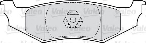 598965 VALEO Brake System Brake Pad Set, disc brake