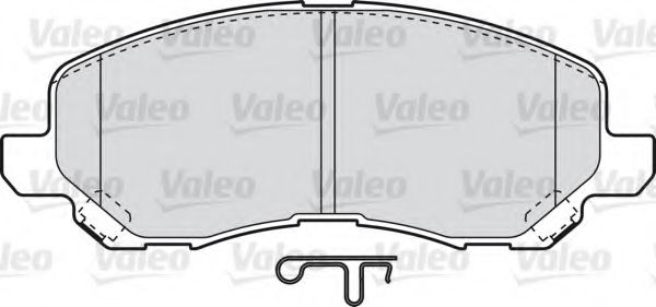 598886 VALEO Brake Pad Set, disc brake
