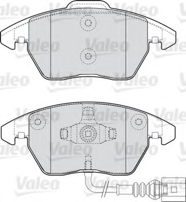 598635 VALEO Brake System Brake Pad Set, disc brake