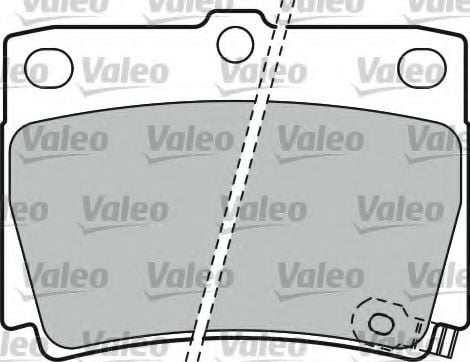 598778 VALEO Brake Pad Set, disc brake