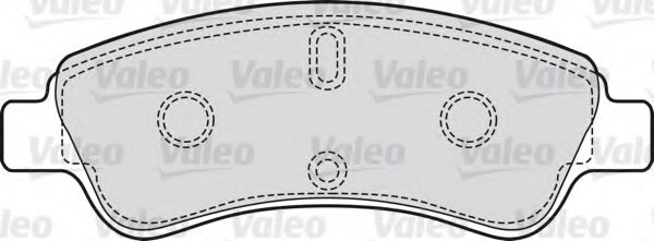 598464 VALEO Комплект тормозных колодок, дисковый тормоз