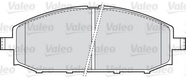 598524 VALEO Brake Pad Set, disc brake