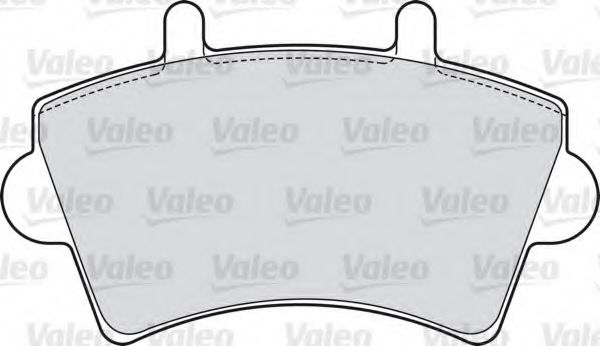 598537 VALEO Brake Pad Set, disc brake