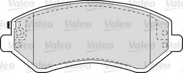 598414 VALEO Brake System Brake Pad Set, disc brake