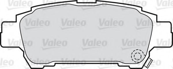 598542 VALEO Brake Pad Set, disc brake