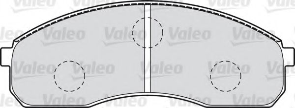 598821 VALEO Brake Pad Set, disc brake