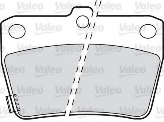 598673 VALEO Brake Pad Set, disc brake