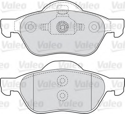 598566 VALEO Brake Pad Set, disc brake
