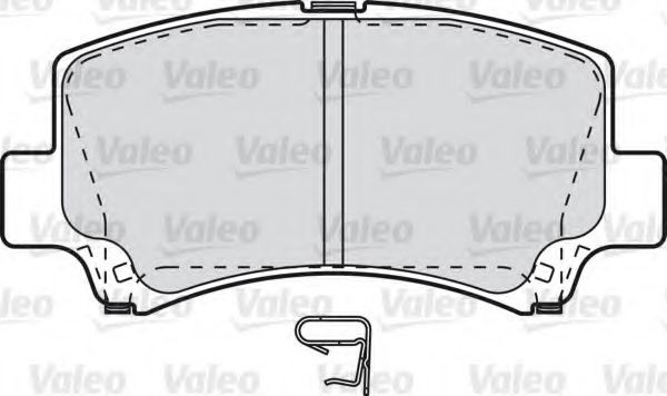 598843 VALEO Brake Pad Set, disc brake