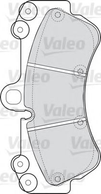 598655 VALEO Brake System Brake Pad Set, disc brake