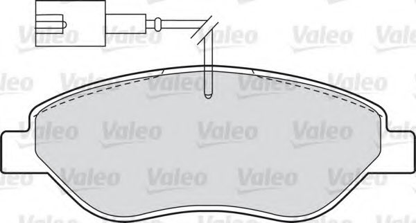 598428 VALEO Тормозная система Комплект тормозных колодок, дисковый тормоз