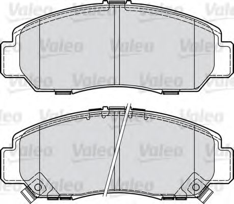 598887 VALEO Brake Pad Set, disc brake