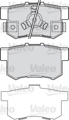 601043 VALEO Комплект тормозных колодок, дисковый тормоз