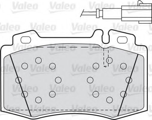 598659 VALEO Brake Pad Set, disc brake