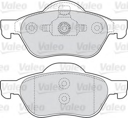 598652 VALEO Brake Pad Set, disc brake